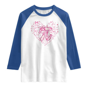 Coquette Pi Day Raglan Shirt Cute Girl Math TS09 White Royal Print Your Wear