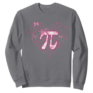 Coquette Pi Day Sweatshirt Cute Girl Math TS09 Charcoal Print Your Wear
