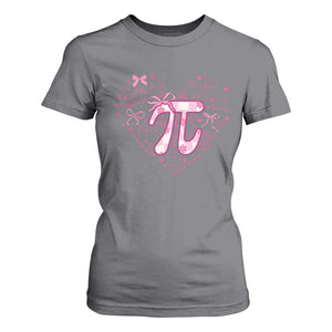 Coquette Pi Day T Shirt For Women Cute Girl Math TS09 Charcoal Print Your Wear