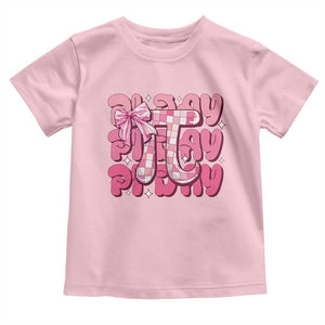 Coquette Pi Day Toddler T Shirt Math Lover Cute Girl Mathematician TS09 Light Pink Print Your Wear
