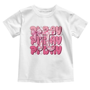 Coquette Pi Day Toddler T Shirt Math Lover Cute Girl Mathematician TS09 White Print Your Wear