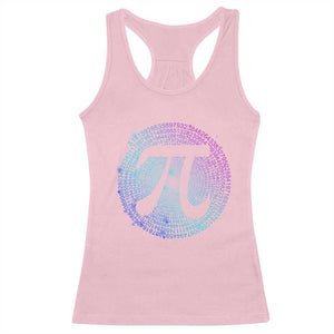 Math Lover Pi Day Racerback Tank Top TS09 Light Pink Print Your Wear