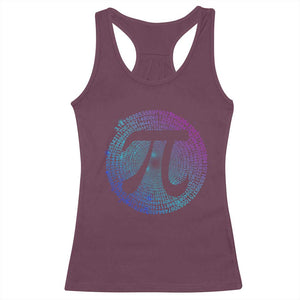 Math Lover Pi Day Racerback Tank Top TS09 Maroon Print Your Wear