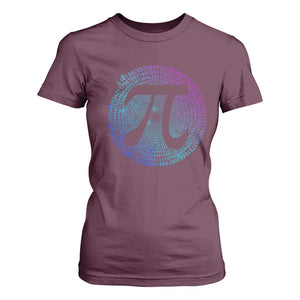 Math Lover Pi Day T Shirt For Women TS09 Maroon Print Your Wear