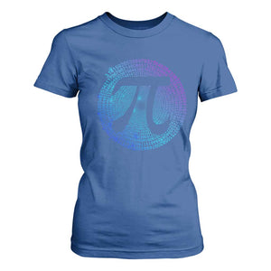 Math Lover Pi Day T Shirt For Women TS09 Royal Blue Print Your Wear