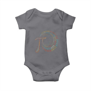 Pi Day Baby Onesie 3,14 Pi Number Symbol Math Science TS09 Charcoal Print Your Wear