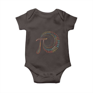 Pi Day Baby Onesie 3,14 Pi Number Symbol Math Science TS09 Dark Chocolate Print Your Wear