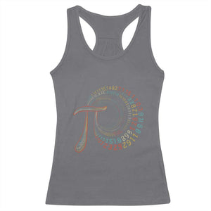 Pi Day Racerback Tank Top 3,14 Pi Number Symbol Math Science TS09 Charcoal Print Your Wear