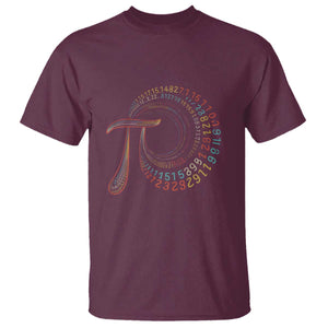 Pi Day T Shirt 3,14 Pi Number Symbol Math Science TS09 Maroon Print Your Wear