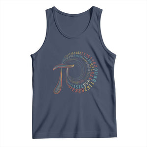 Pi Day Tank Top 3,14 Pi Number Symbol Math Science TS09 Navy Print Your Wear