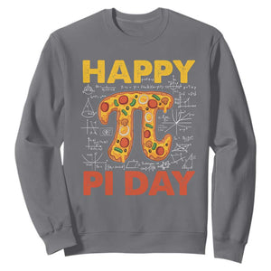 Happy Pi Day Sweatshirt Funny Pi Pizza TS09 Charcoal Print Your Wear