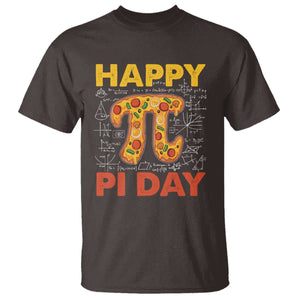 Happy Pi Day T Shirt Funny Pi Pizza TS09 Dark Chocolate Print Your Wear