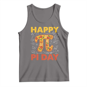 Happy Pi Day Tank Top Funny Pi Pizza TS09 Deep Heather Print Your Wear