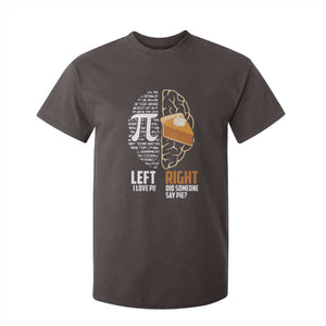 Funny Pi Day T Shirt For Kid Left Vs Right Brain 3,14 Pie Math Lover TS09 Dark Chocolate Print Your Wear