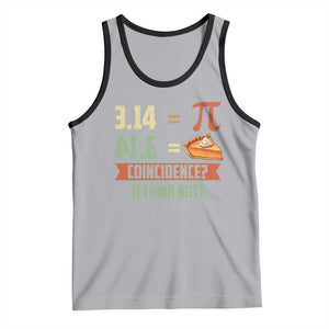 Funny Pi Day Tank Top Pi 3 14 Pie Coincidence Math Lover TS09 Athletic Heather Black Print Your Wear