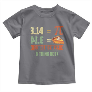 Funny Pi Day Toddler T Shirt Pi 3 14 Pie Coincidence Math Lover TS09 Charcoal Print Your Wear