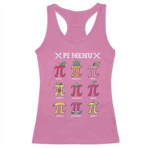 Funny Pi Day Racerback Tank Top Pi Menu Fruits Pie Math Lover TS09 Azalea Print Your Wear