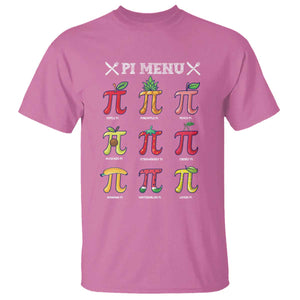 Funny Pi Day T Shirt Pi Menu Fruits Pie Math Lover TS09 Azalea Print Your Wear