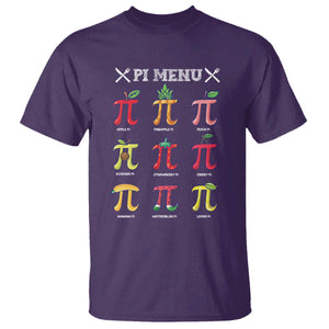 Funny Pi Day T Shirt Pi Menu Fruits Pie Math Lover TS09 Purple Print Your Wear