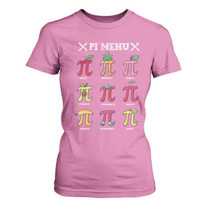 Funny Pi Day T Shirt For Women Pi Menu Fruits Pie Math Lover TS09 Azalea Print Your Wear