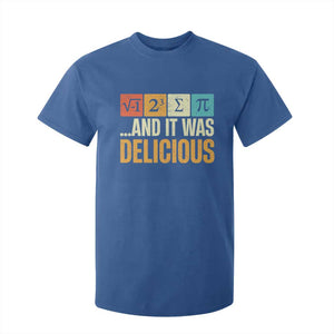 Funny Pi Day T Shirt For Kid I Ate Some Pie and It Was Delicious TS09 Royal Blue Print Your Wear