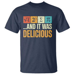 Funny Pi Day T Shirt I Ate Some Pie and It Was Delicious TS09 Navy Print Your Wear