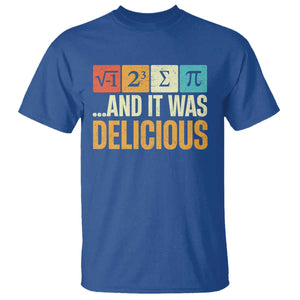 Funny Pi Day T Shirt I Ate Some Pie and It Was Delicious TS09 Royal Blue Print Your Wear
