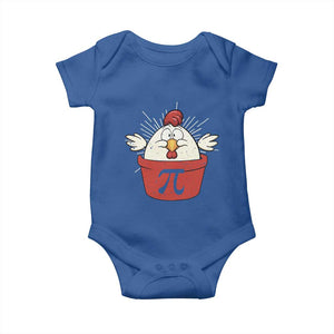 Funny Pi Day Baby Onesie Chicken Pot Pi Math Lover TS09 Royal Blue Print Your Wear