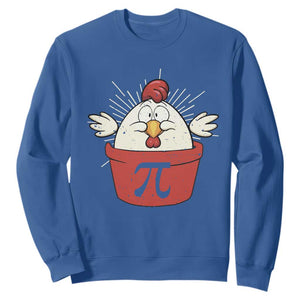 Funny Pi Day Sweatshirt Chicken Pot Pi Math Lover TS09 Royal Blue Print Your Wear