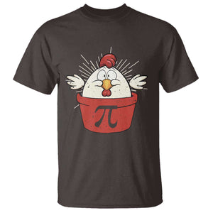 Funny Pi Day T Shirt Chicken Pot Pi Math Lover TS09 Dark Chocolate Print Your Wear