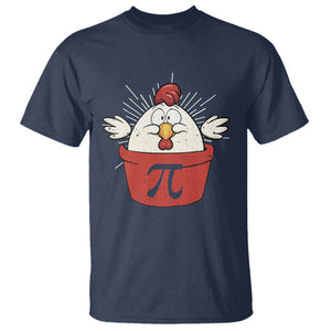 Funny Pi Day T Shirt Chicken Pot Pi Math Lover TS09 Navy Print Your Wear
