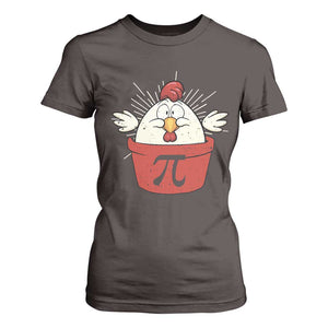 Funny Pi Day T Shirt For Women Chicken Pot Pi Math Lover TS09 Dark Chocolate Print Your Wear