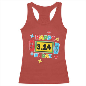 Funny Pi Day Racerback Tank Top Video Game Gamer Math Kids Boys Men TS09 Red Print Your Wear