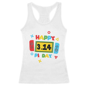 Funny Pi Day Racerback Tank Top Video Game Gamer Math Kids Boys Men TS09 White Print Your Wear