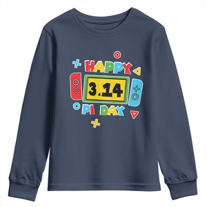 Funny Pi Day Youth Sweatshirt Video Game Gamer Math Kids Boys Men TS09 Navy Print Your Wear