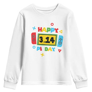 Funny Pi Day Youth Sweatshirt Video Game Gamer Math Kids Boys Men TS09 White Print Your Wear