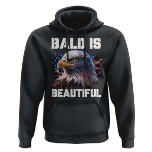 American Eagle Bald Is Beautiful Hoodie TS09 Black Print Your Wear
