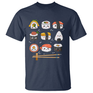 Kawaii Sushi Set Japanese Food Lover Anime Manga Rice T Shirt TS09 Printyourwear