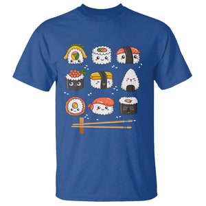 Kawaii Sushi Set Japanese Food Lover Anime Manga Rice T Shirt TS09 Printyourwear