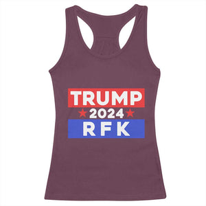 Trump RFK 2024 Racerback Tank Top Kennedy Trump Won US President 2024 TS09 Maroon Print Your Wear