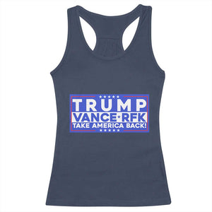 Trump Vance RFK 2024 Racerback Tank Top Trump Won Kennedy Take America Back TS09 Navy Print Your Wear