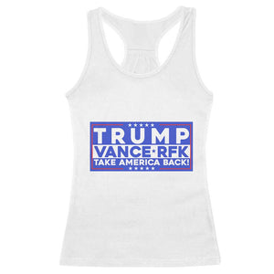 Trump Vance RFK 2024 Racerback Tank Top Trump Won Kennedy Take America Back TS09 White Print Your Wear