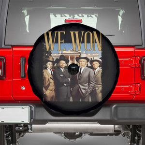 Trump Won 2024 Spare Tire Cover We Won Trump Team Cowboy TS09 Black Print Your Wear