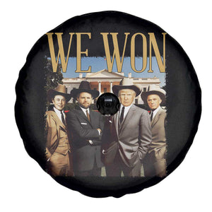 Trump Won 2024 Spare Tire Cover We Won Trump Team Cowboy TS09 Print Your Wear