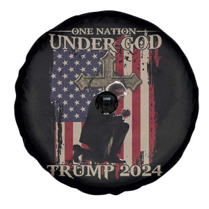 Trump Won 2024 Spare Tire Cover One Nation Under God TS09 Print Your Wear