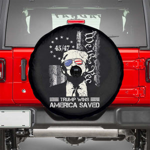 Trump Wins America Saved Spare Tire Cover TS09 Black Print Your Wear