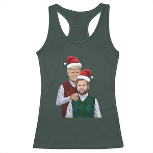 Funny Christmas Trump Vance 2024 Racerback Tank Top Brothers Parody Bros TS09 Dark Forest Green Print Your Wear