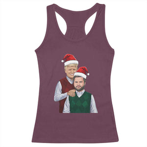 Funny Christmas Trump Vance 2024 Racerback Tank Top Brothers Parody Bros TS09 Maroon Print Your Wear