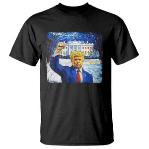 Trump 2024 T Shirt Christmas Starry Night Vincent Van Gogh TS09 Black Print Your Wear