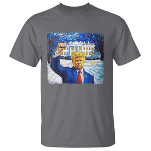 Trump 2024 T Shirt Christmas Starry Night Vincent Van Gogh TS09 Charcoal Print Your Wear